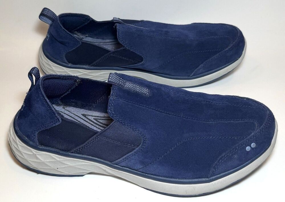 Ryka Terrie Navy Suede Slip-On Comfort Walking Shoes Women’s 10W Wide